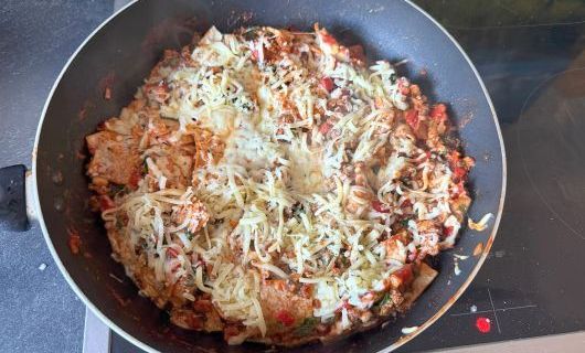 Scharfe Tortilla-Pfanne